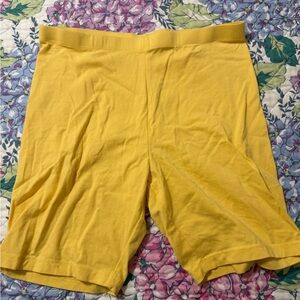 Wonder Nation Girls Yellow Biker Style Shorts